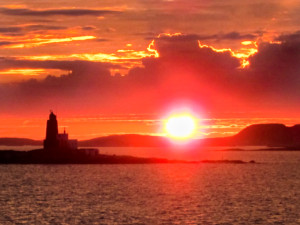 327-Norwegian coastline sunset (Best of Merit)
