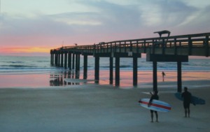 Third Place Surfers Sunrise - Eileen Hatton 