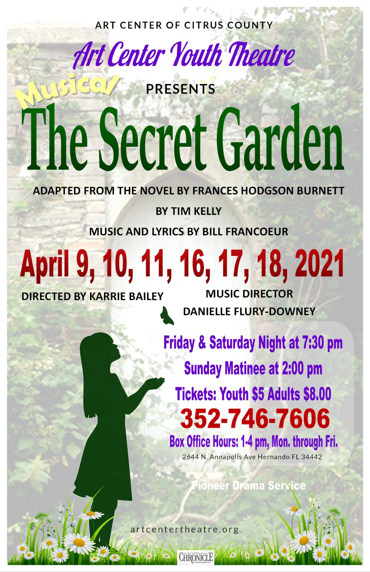 Art Center Youth Theatre Presents: The Secret Garden, April 9-18