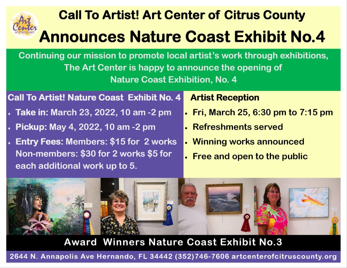 Call To Artist! This Wednesday, March 23, 10 AM – 2 PM