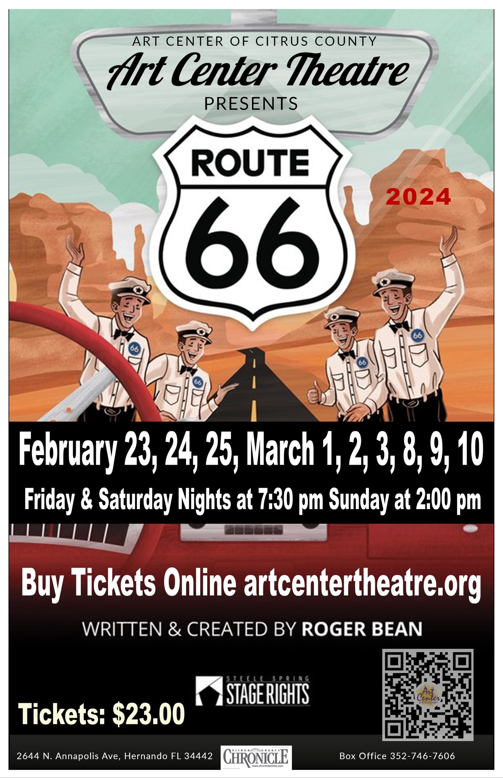 Art Center Theatre Presents: Route 66 Winter Musical
