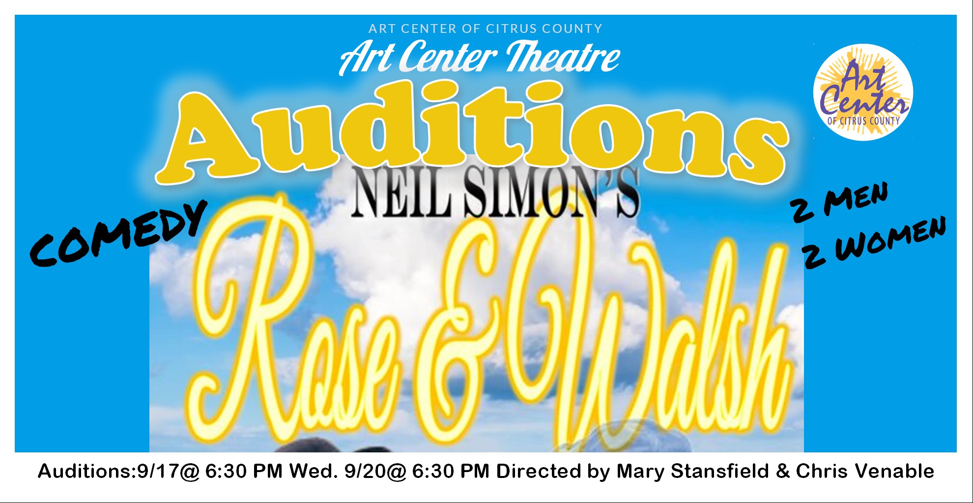 Auditions for Neil Simon’s: Rose and Walsh