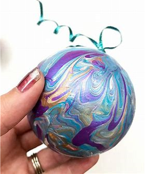Holiday Paint-N-Sip, Acrylic Pour Christmas Ornaments