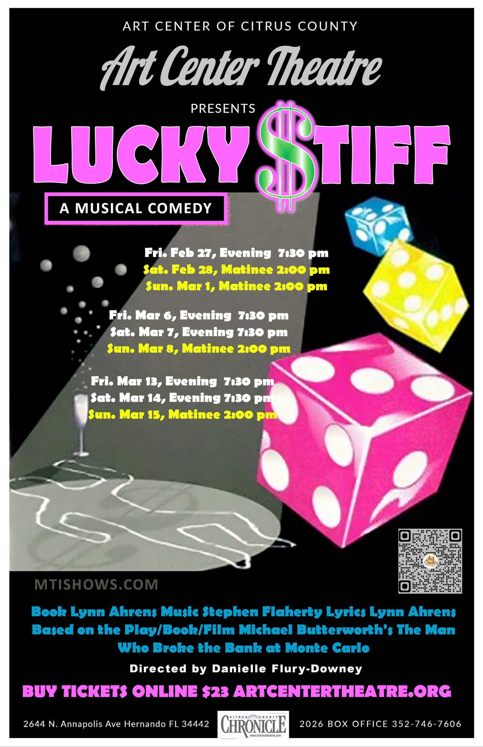 Art Center Theatre Presents: Lucky Stiff, Musical