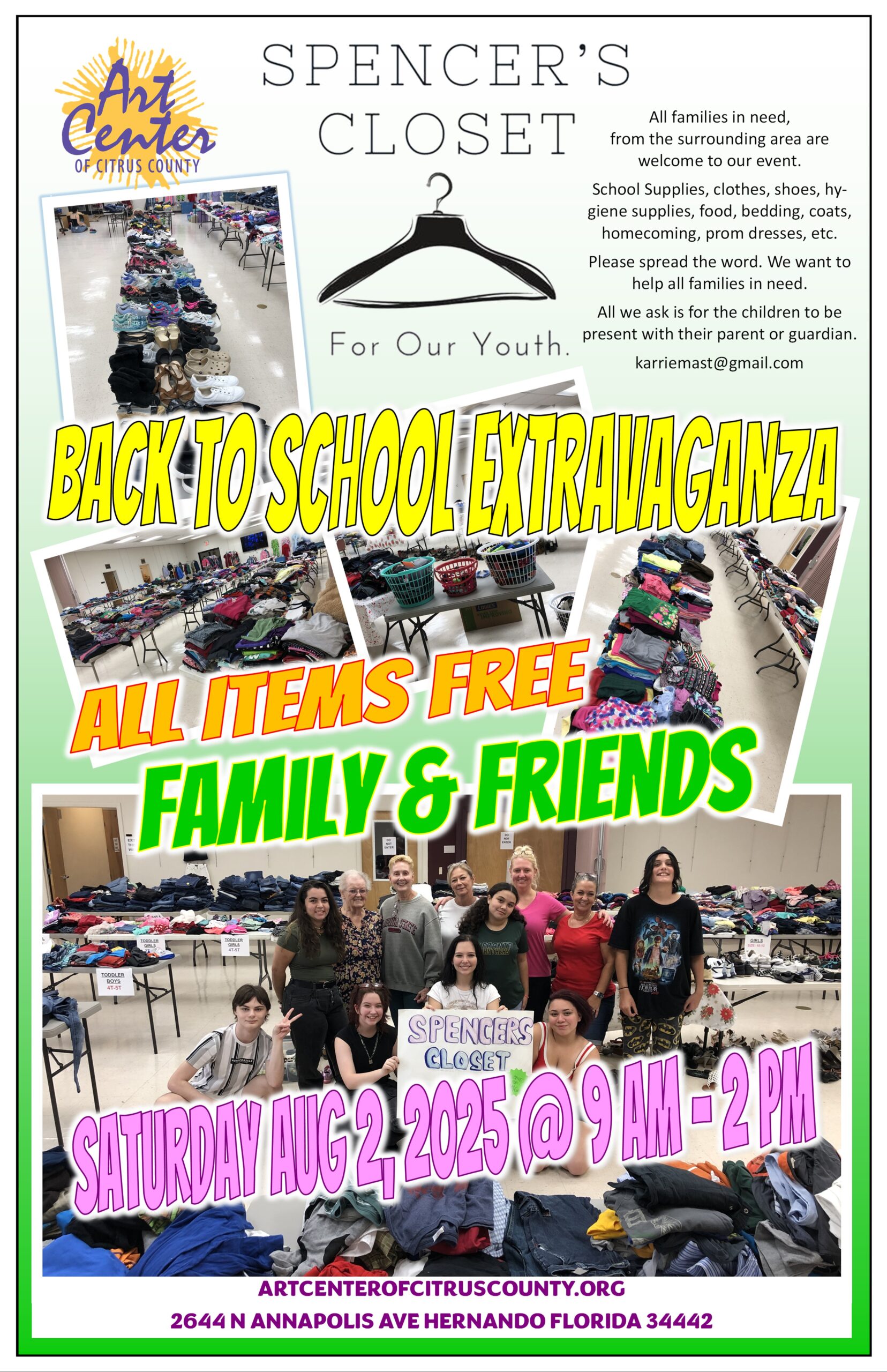 Spencer's Closet Back to School Extravaganza