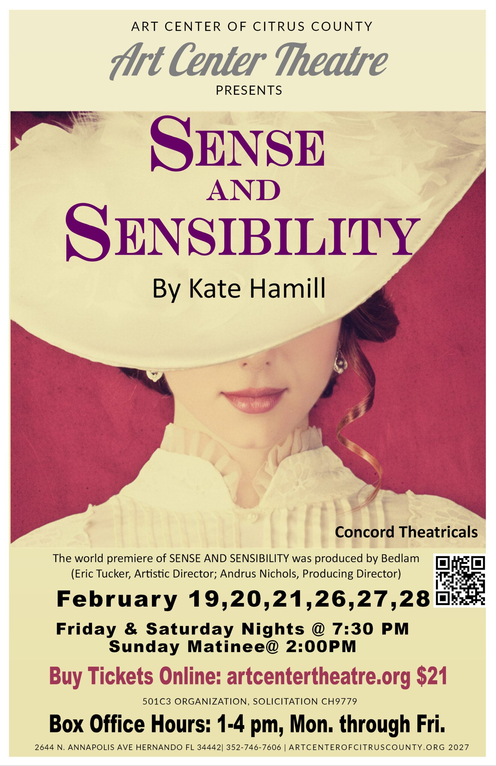 Art Center Theatre Presents: Sense and Sensibility