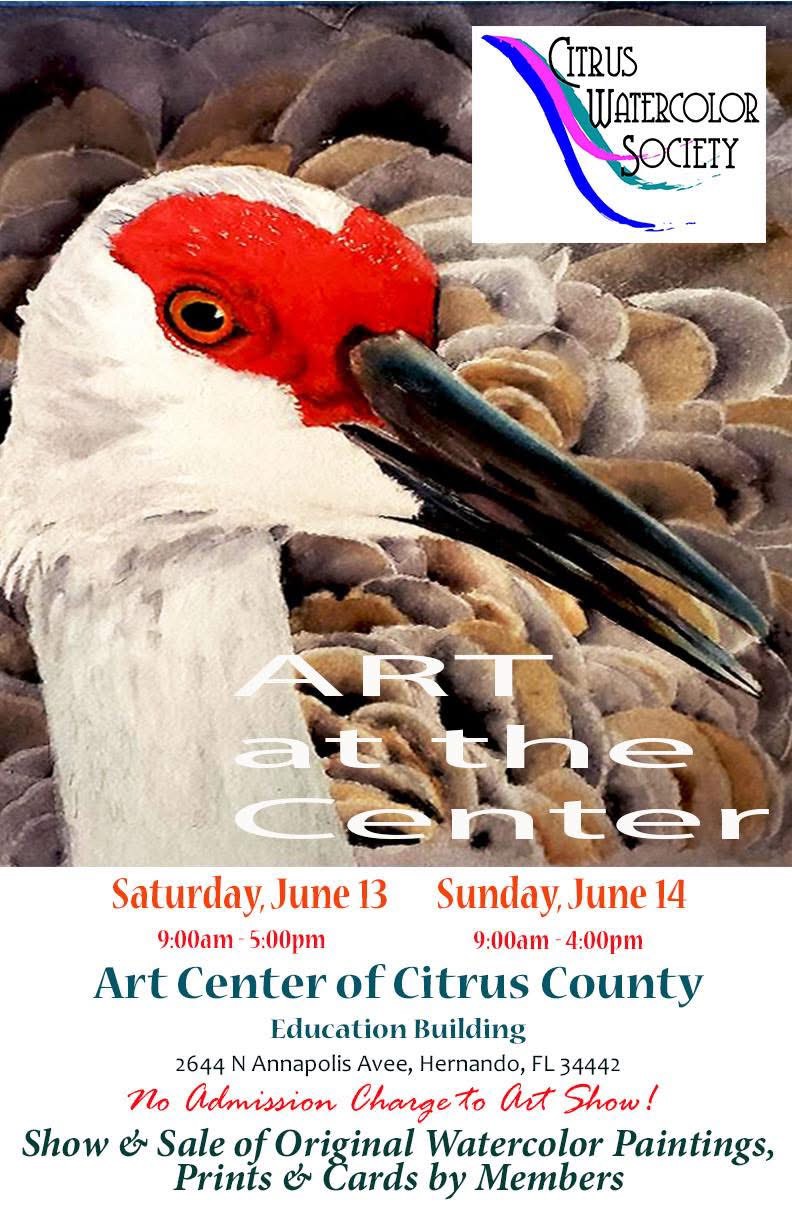 June 13-14 Show & Sale of Original Watercolor Paintings, Prints & Cards by Members