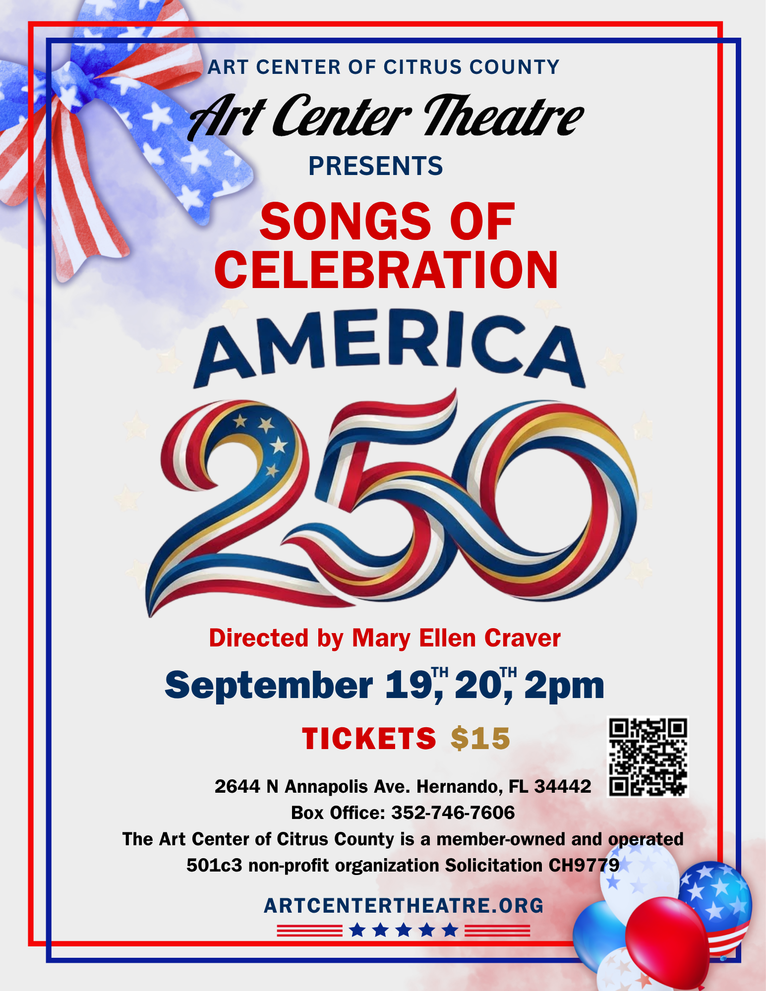 Art Center Theatre Presents: 250th Songs of Celebration Music Review